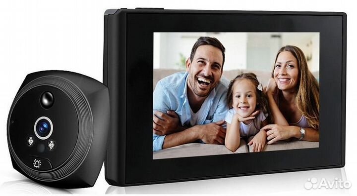 Видеоглазок цифровой JD-N7 черный