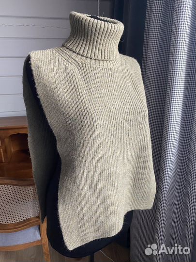 Манишка воротник шарф жилет вязаный h&m