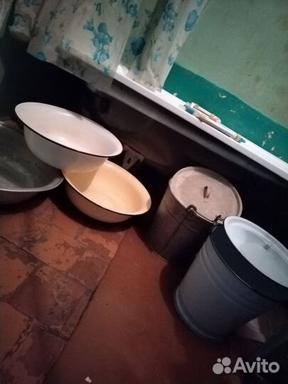 Ведро и тазы эмалированные СССР