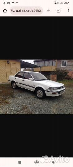 Toyota Corolla 1.6 AT, 1990, битый, 4 000 км
