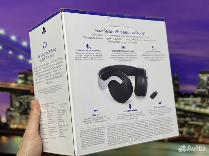 Наушники Sony pulse 3D Wireless Headset Белый