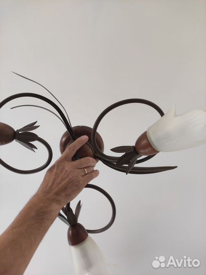 Люстра потолочная Польша с лампочками)