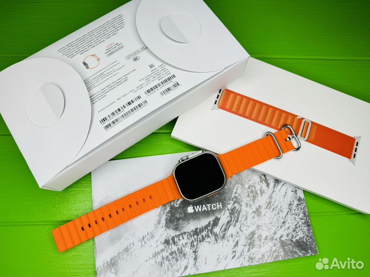 Apple watch ultra 49mm(яблоко,плавное меню)