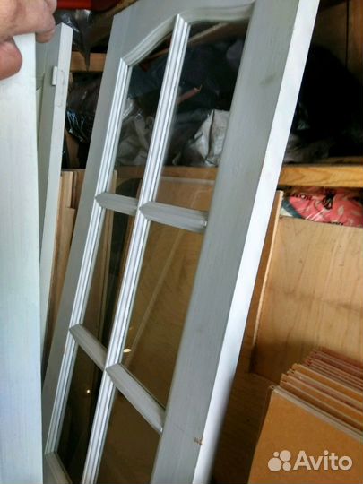 Двери межкомнатные из массива сосны, б/у