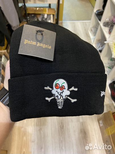 Шапка palm angels черная