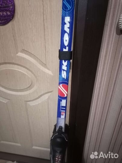 Лыжи беговые детские 140 с ботинками