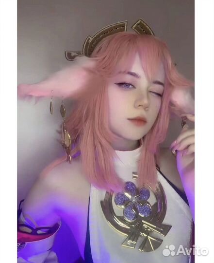 Парик Яэ Мико косплей