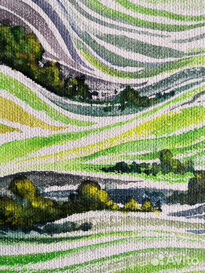 Интерьерная картина акварелью 