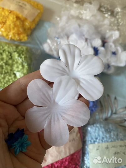 Цветы из ткани для рукоделия