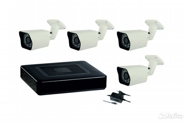 Комплекты видеонаблюдения 4 камеры