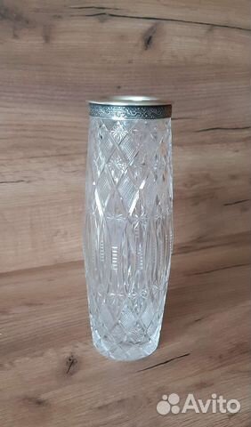Ваза хрусталь серебро 875 СССР