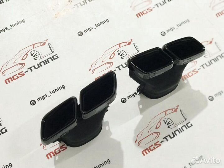 Насадки на выхлоп Mercedes E-class w213 E63 Black