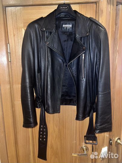 Кожаная куртка косуха мужская