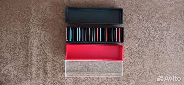 Коробка и рамки для слайдов диапроектора СССР