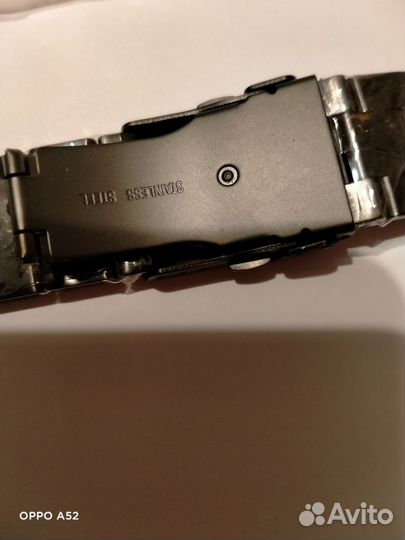 Черный стальной браслет Цептер