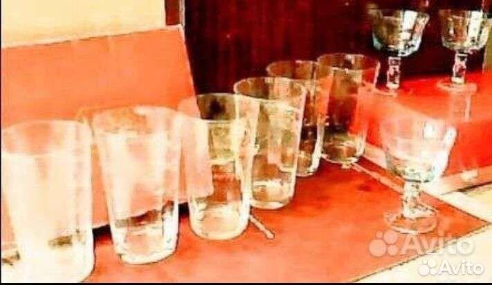 Голубой Фарфор Стекло хрусталь