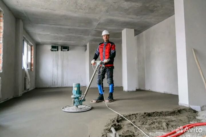Механизированная стяжка пола в Москве/мо