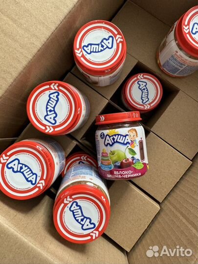 Детское пюре агуша фруктовое 22 шт