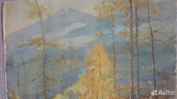 Художник Заур Ибрагимов,Осень в горах,1983 г