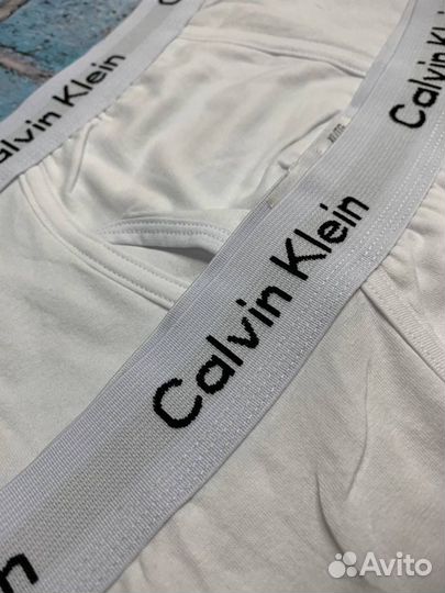 Трусы мужские белые calvin klein