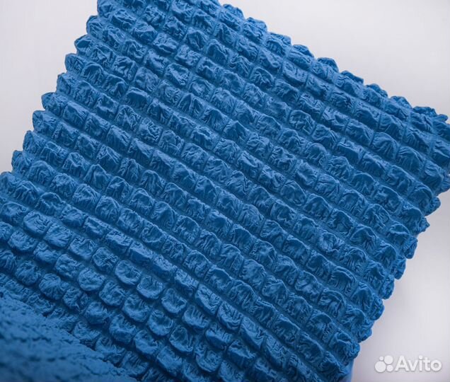 Набор чехлов на стулья на кухню 4 шт, цвет Голубой