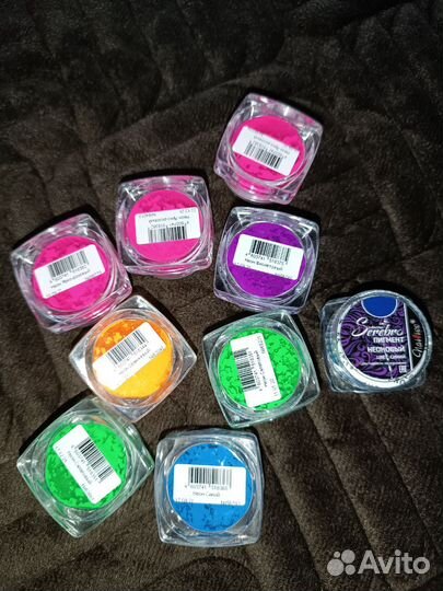 Пигменты неоновые для ногтей