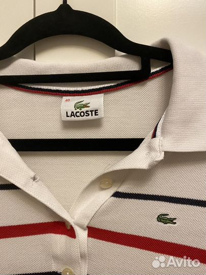 Lacoste polo женское 40р