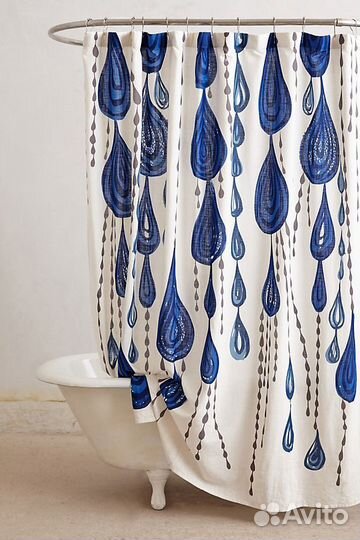 Шторки для ванной с печатью любого изображения