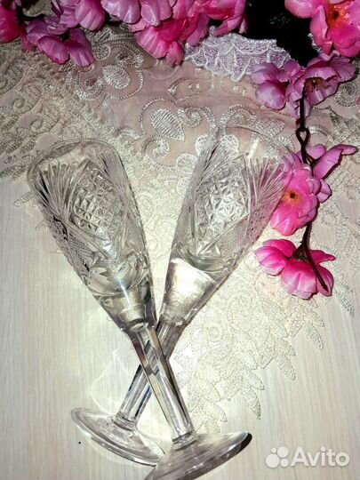 Фужеры хрустальные