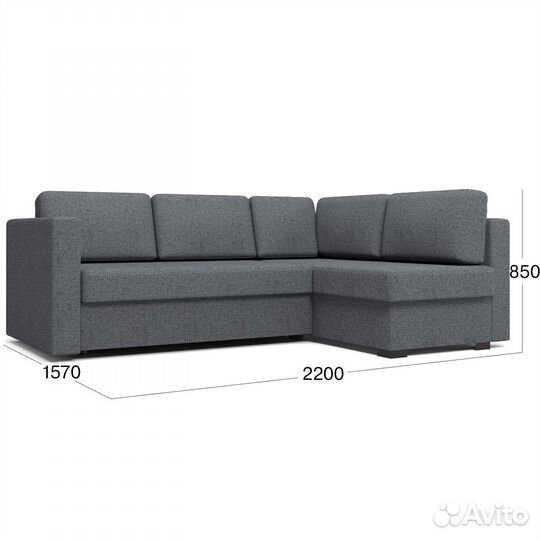 Угловой диван-кровать Beneli Джессика 2 (правый) р
