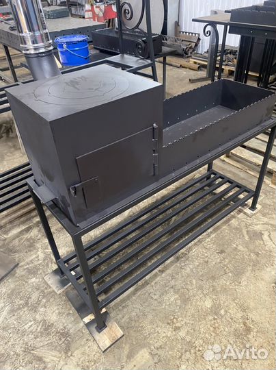 Мангал с печью