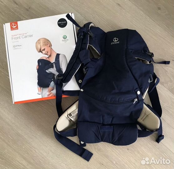 Переноска Stokke MyCarrier Front Deep Blue * новый
