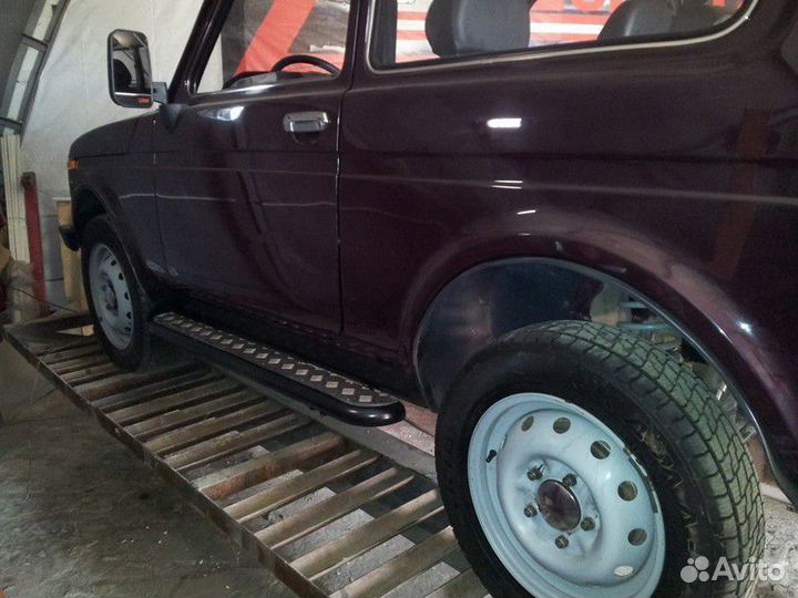 Пороги риф силовые ваз Нива