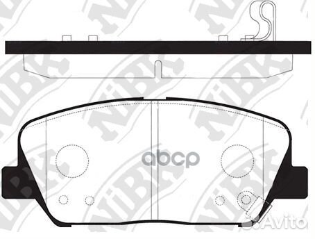 Колодки тормозные дисковые перед PN11001 NiBK
