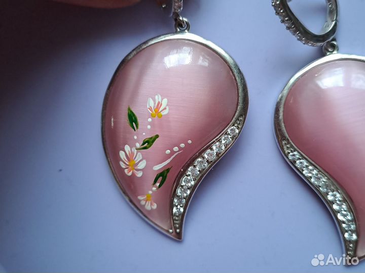 Серьги серебро