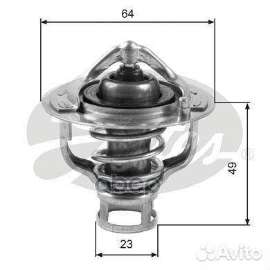 Термостат nissan patrol 2.8 TD 89-00 TH04082 Gates