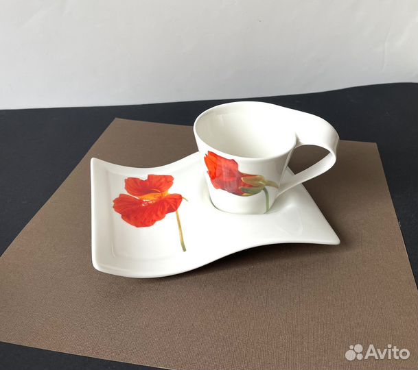 Кофейная чайная пара фарфор