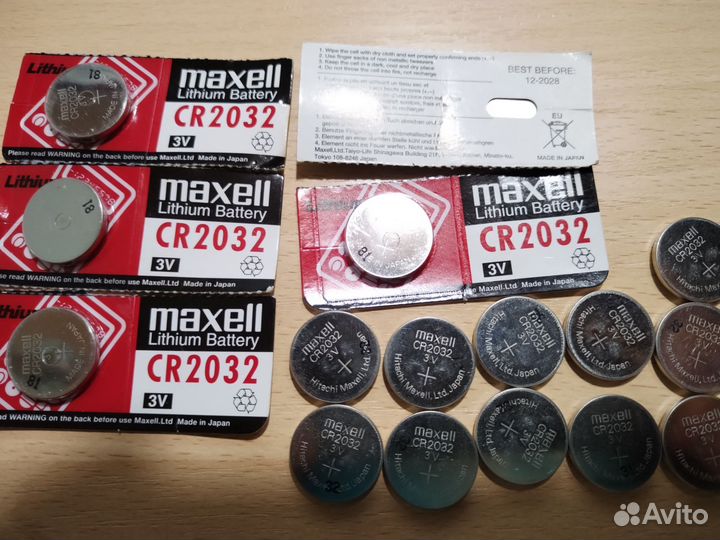 Батарейка cr2032 Maxell 3В 3V Япония оригинал