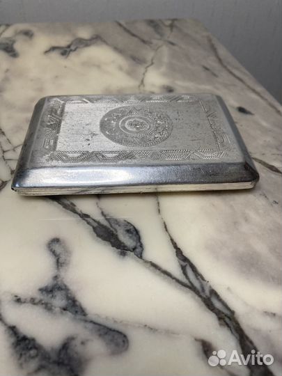 Портсигар серебряный Италия