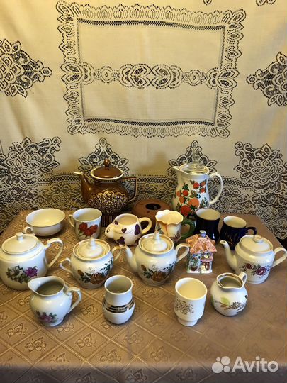 Чайники, сахарницы бу