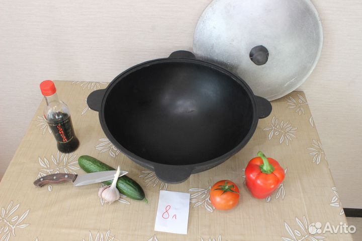 Казан 8, 12 литров из чугуна