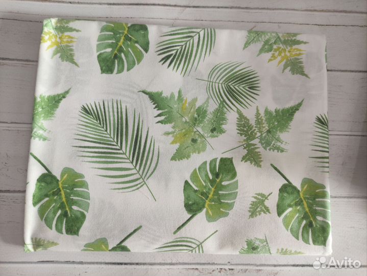 Ткани хлопок, отрезы, Лот 2 зеленый набор