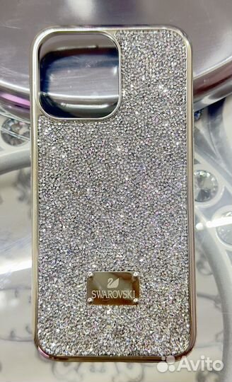Чехол на iPhone 14 pro max со стразами swarovski