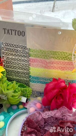 Бантики резинки чокеры заколки для волос