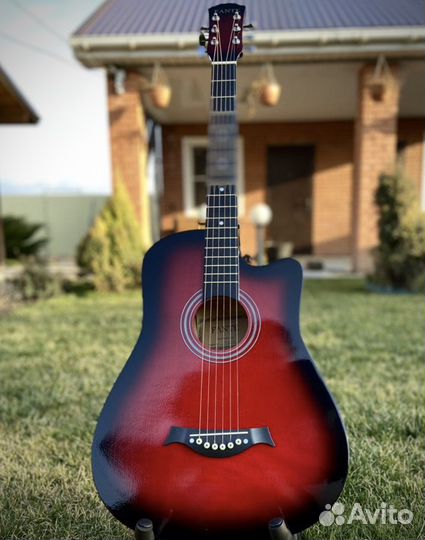Акустическая гитара 7/8 + чехол