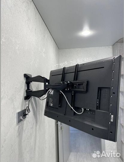 Установка телевизора (кронштейна) на стену