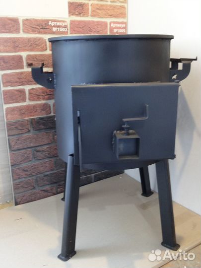 Печь под казан с трубой и дверкой, ассортимент