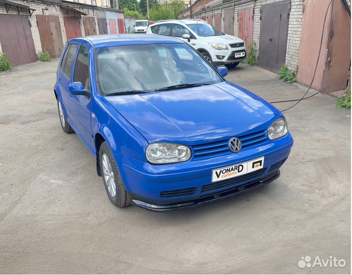 Сплиттер под передний бампер VW Golf 4