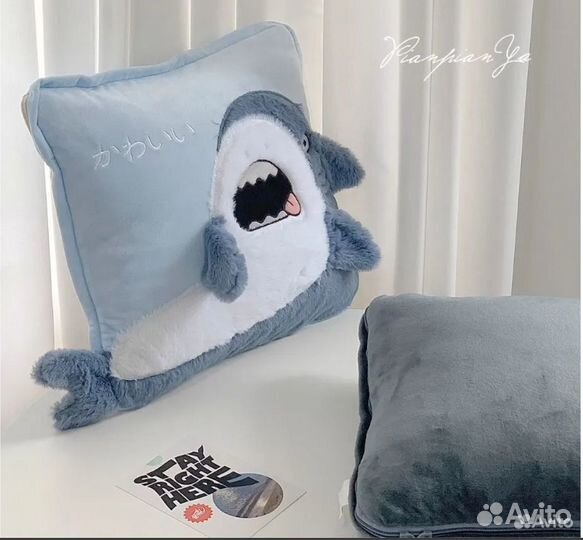 Акула Плед-подушка-одеяло в стиле IKEA