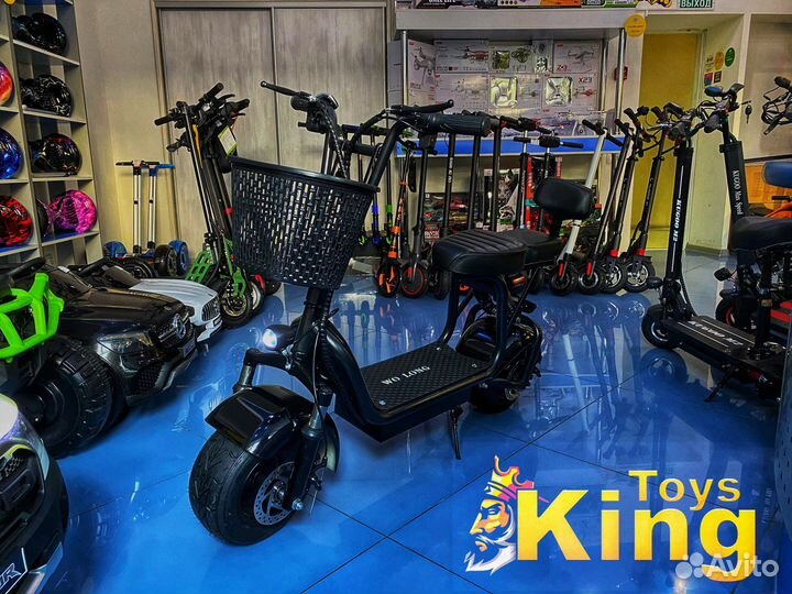 Электроскутер Wolong C1 Pro 800W 48V 13ah Ver 1.0